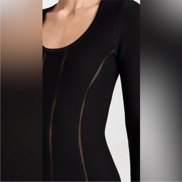 ZIMMERMANN LUMINOSITY KNIT PANELLED MINI DRESS BLACK Size 2, US 8. … - Picture 6 of 14